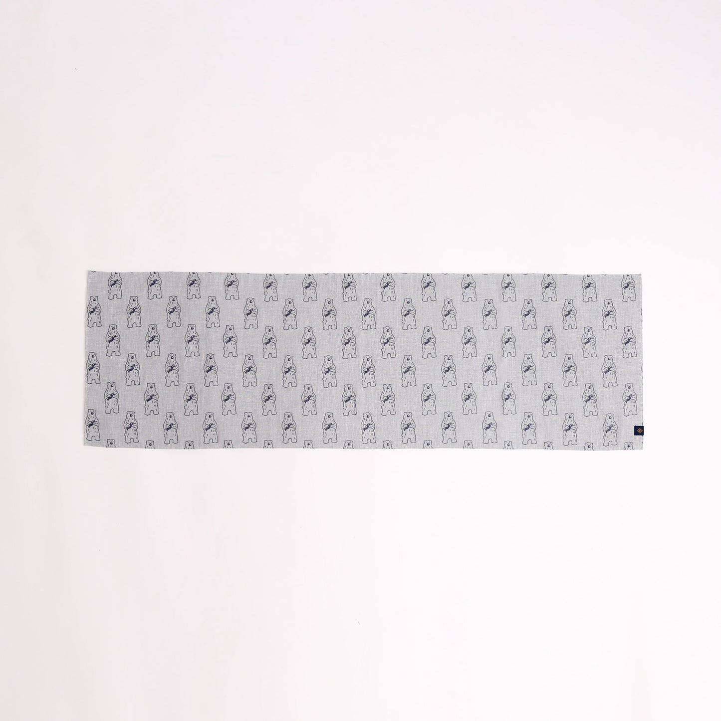 sold out【手ぬぐい】【近日中に次回受注予告】-ダブルガーゼ手ぬぐい-熊(クマ)- 32cm巾×114cm全長