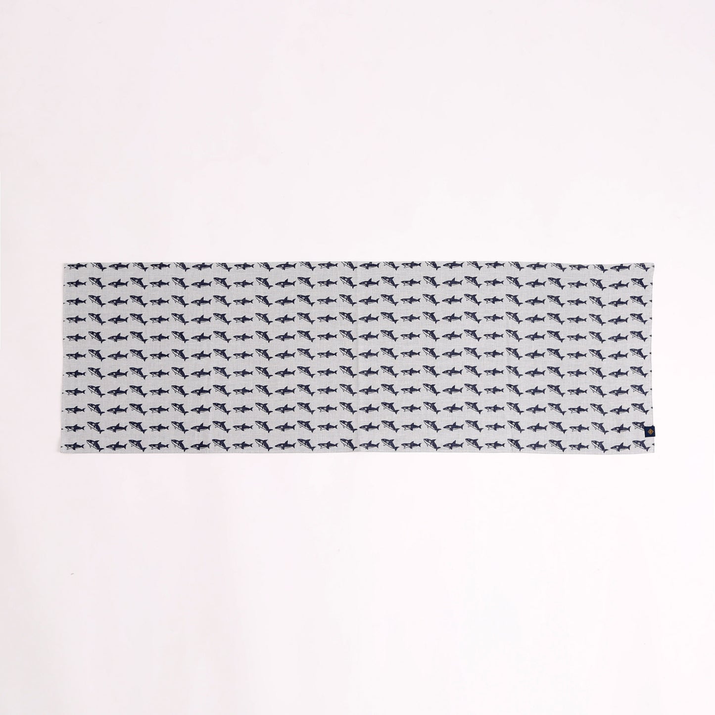 sold out【手ぬぐい】【近日中に次回受注予告】-鮫(サメ)-ダブルガーゼ手ぬぐい- 32cm巾×114cm全長