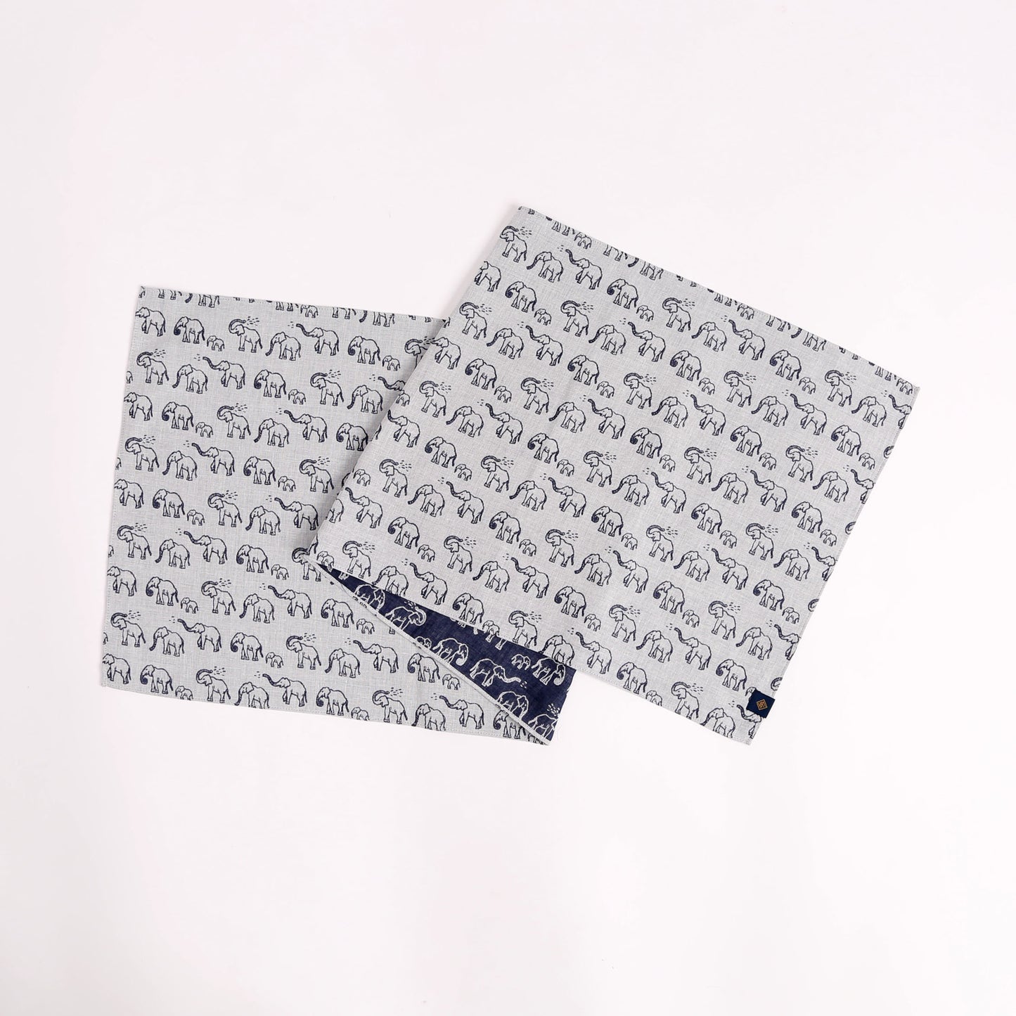 sold out【手ぬぐい】【近日中に次回受注予告】-象(ゾウ)-ダブルガーゼ手ぬぐい- 32cm巾×114cm全長