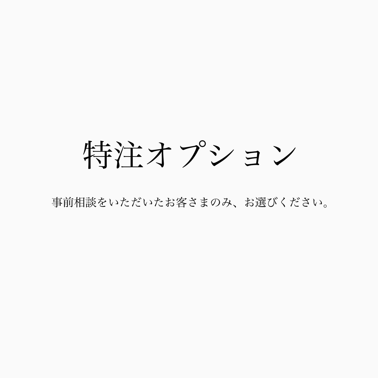 特注オプション