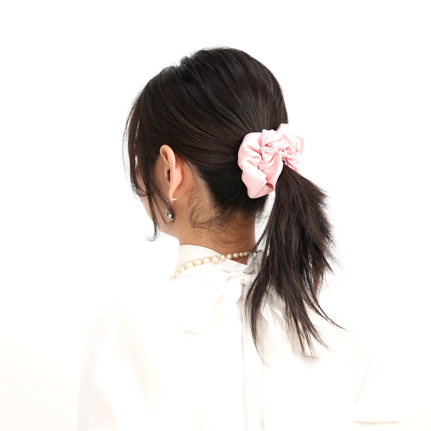 リボンシュシュ 好意の桃色