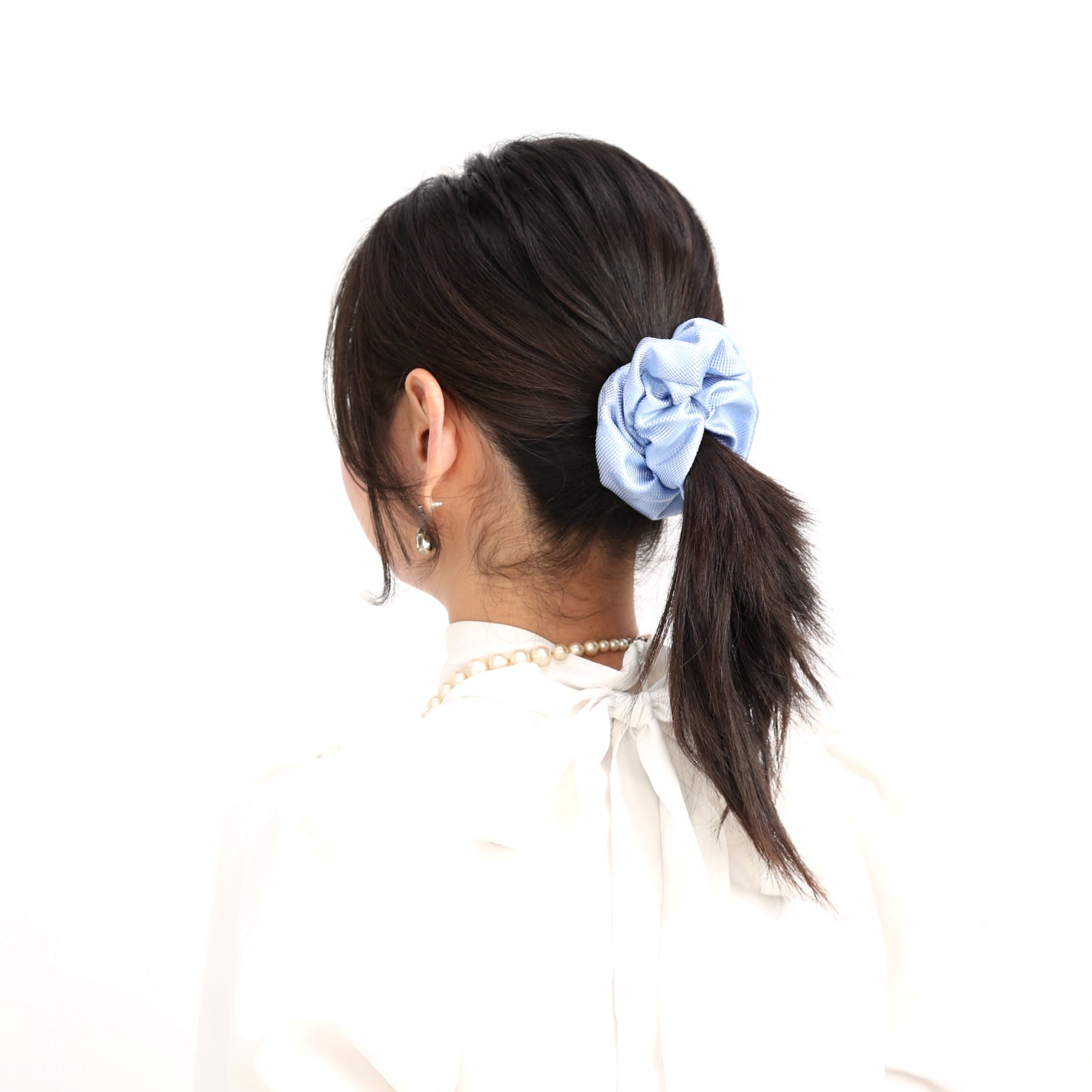 リボンシュシュ 癒しの薄花色