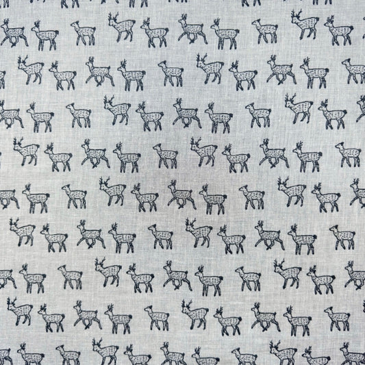 sold out【ハンカチ】【近日中に次回受注予告】-鹿(シカ)-ダブルガーゼハンカチ- 36cm×36cm