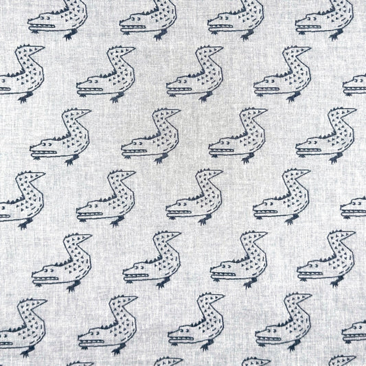 sold out【ハンカチ】【近日中に次回受注予告】-ワニ-ダブルガーゼハンカチ- 36cm×36cm