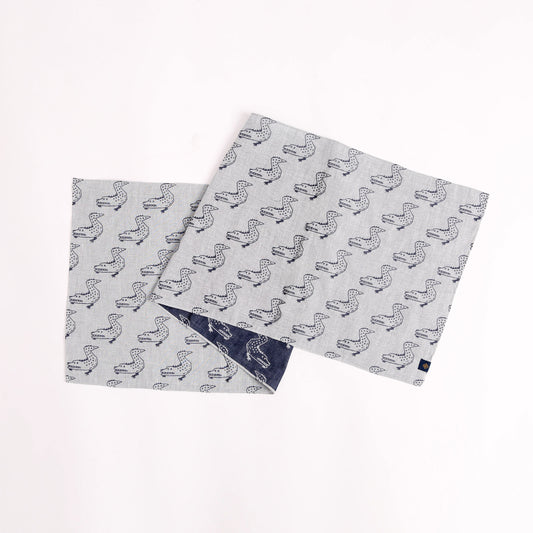 sold out【手ぬぐい】【近日中に次回受注予告】-ワニ-ダブルガーゼ手ぬぐい- 32cm巾×114cm全長