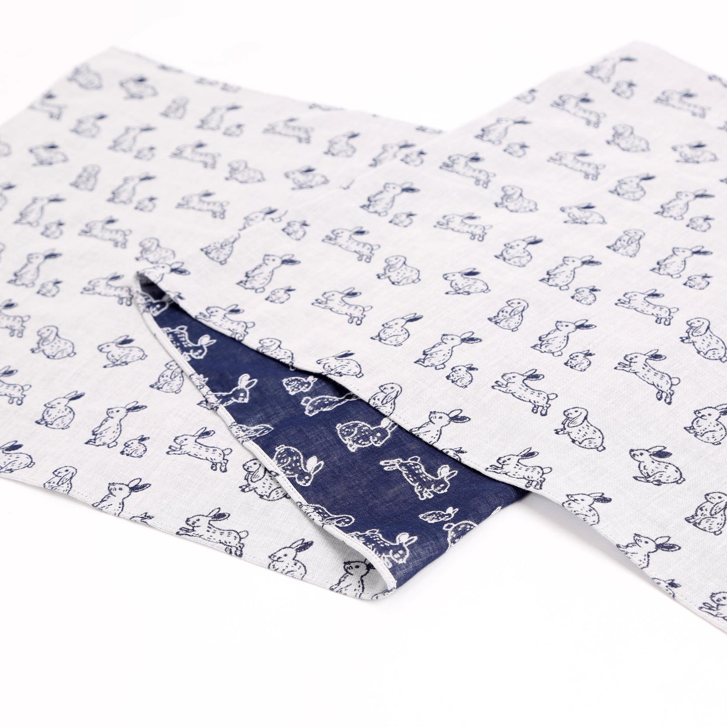 sold out【手ぬぐい】【近日中に次回受注予告】-ダブルガーゼ手ぬぐい-兎(ウサギ)- 32cm巾×114cm全長