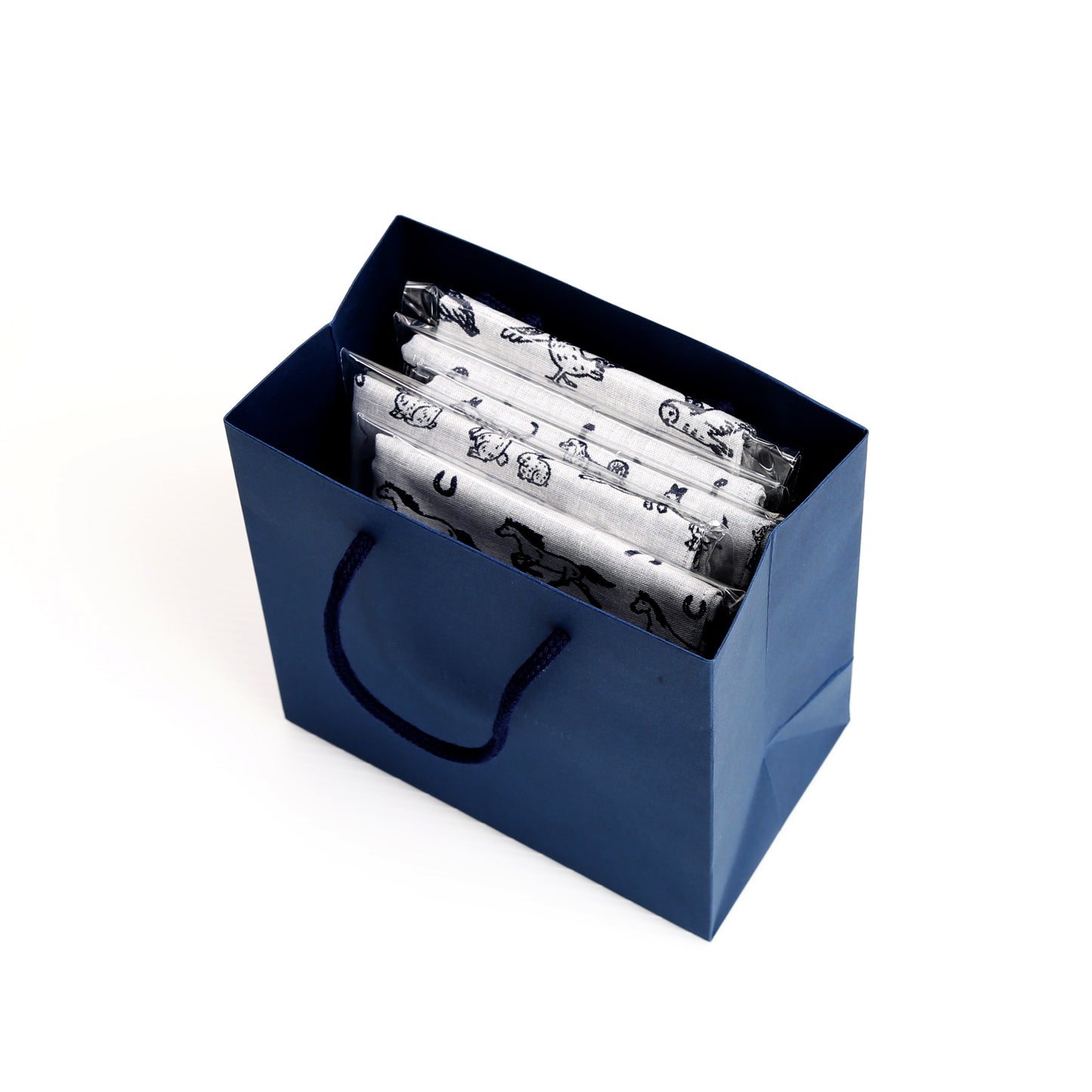 ショップ袋 M（ネクタイ1〜4本／ギフトパッケージ入りハンカチ・手ぬぐい1〜5枚など）