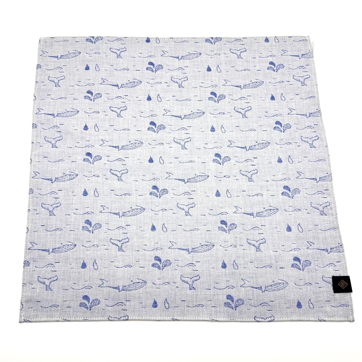 【限定ハンカチ】クジラの水遊び　SHAKUNONE × clocomi コラボレーションハンカチ